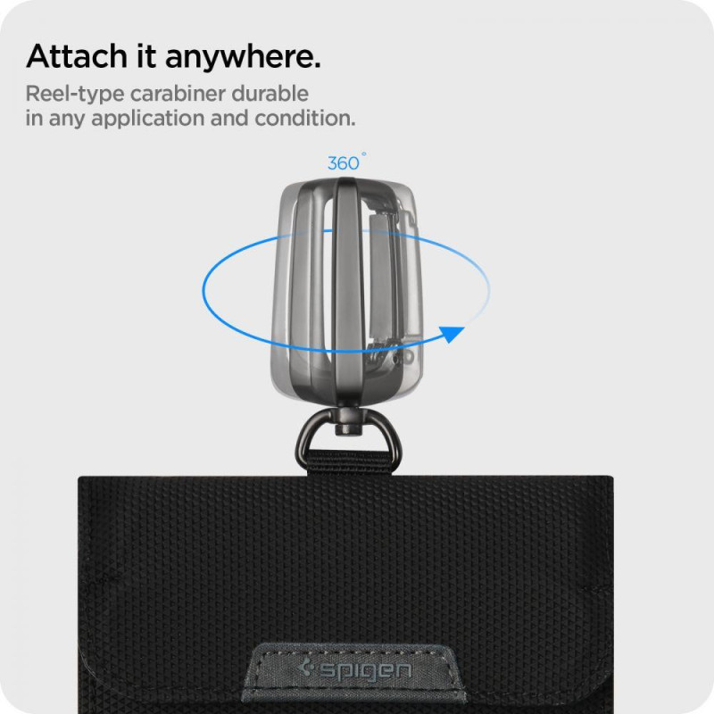 Apsaugos nuo vagystės Spigen Pouch Keyless RFID signalo blokatorius - juodas