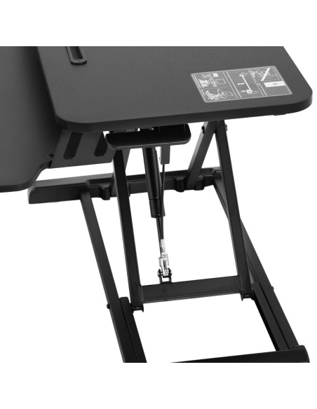 Stalo stovo darbo vieta nešiojamojo kompiuterio monitoriui reguliuojama 110-505 mm iki 15 kg Stalo stovo darbo vieta nešiojamojo kompiuterio monitoriui reguliuojama 110-505 mm iki 15 kg
