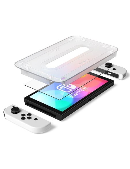 Spigen Glas.tR EZ Fit grūdintas stiklas Nintendo Switch OLED - 2 vnt. Spigen Glas.tR EZ Fit grūdintas stiklas Nintendo Switch OLED - 2 vnt.