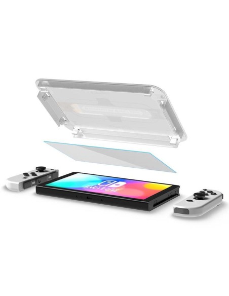 Spigen Glas.tR EZ Fit grūdintas stiklas Nintendo Switch OLED - 2 vnt. Spigen Glas.tR EZ Fit grūdintas stiklas Nintendo Switch OLED - 2 vnt.