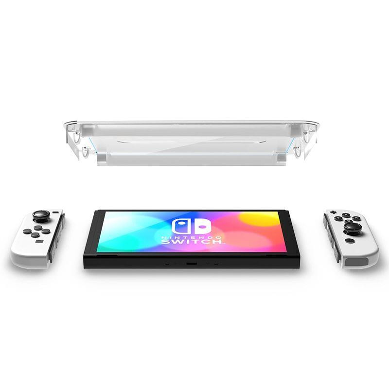 Spigen Glas.tR EZ Fit grūdintas stiklas Nintendo Switch OLED - 2 vnt.