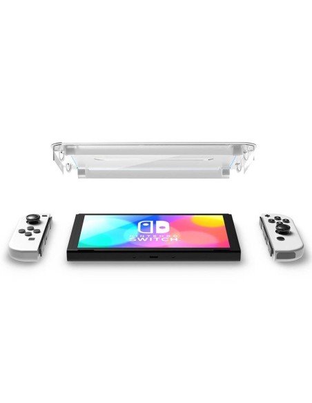 Spigen Glas.tR EZ Fit grūdintas stiklas Nintendo Switch OLED - 2 vnt. Spigen Glas.tR EZ Fit grūdintas stiklas Nintendo Switch OLED - 2 vnt.