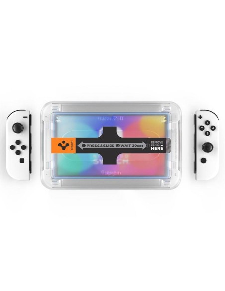 Spigen Glas.tR EZ Fit grūdintas stiklas Nintendo Switch OLED - 2 vnt. Spigen Glas.tR EZ Fit grūdintas stiklas Nintendo Switch OLED - 2 vnt.