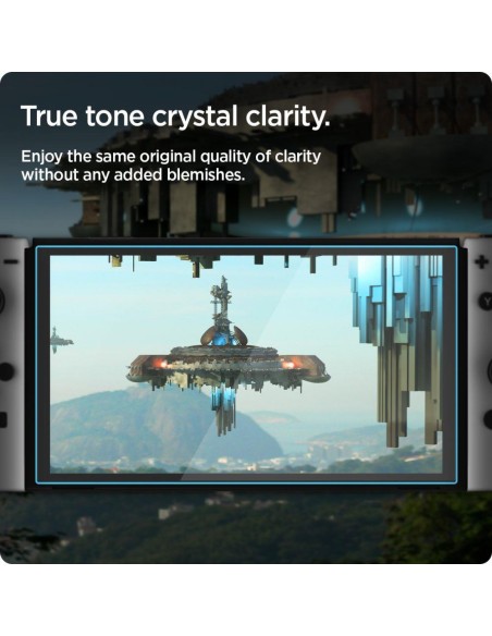 Spigen Glas.tR EZ Fit grūdintas stiklas Nintendo Switch OLED - 2 vnt. Spigen Glas.tR EZ Fit grūdintas stiklas Nintendo Switch OLED - 2 vnt.