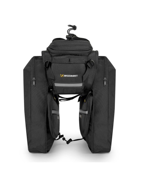 Didelis dviračio bagažinės krepšys 35l + juodas uždangalas nuo lietaus