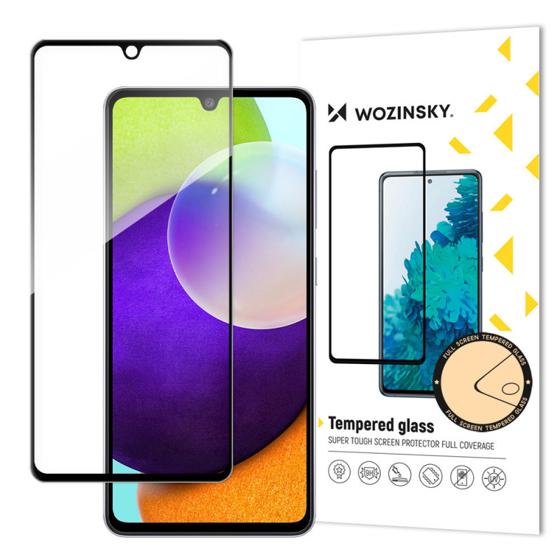 „Wozinsky“ itin patvarus pilnai klijuojamas grūdintas stiklas viso ekrano dangtelis su rėmeliu „Samsung Galaxy A33 5G Bl...