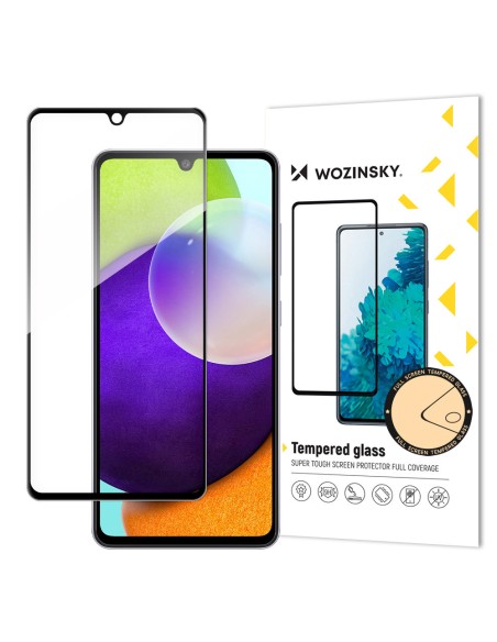 „Wozinsky“ itin patvarus pilnai klijuojamas grūdintas stiklas viso ekrano dangtelis su rėmeliu „Samsung Galaxy A33 5G Bl...