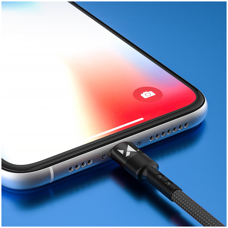 Kabelis USB-C iPhone Lightning Power Delivery 18W 2m juodas