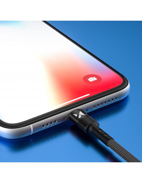 Kabelis USB-C iPhone Lightning Power Delivery 18W 2m juodas Kabelis USB-C iPhone Lightning Power Delivery 18W 2m juodas