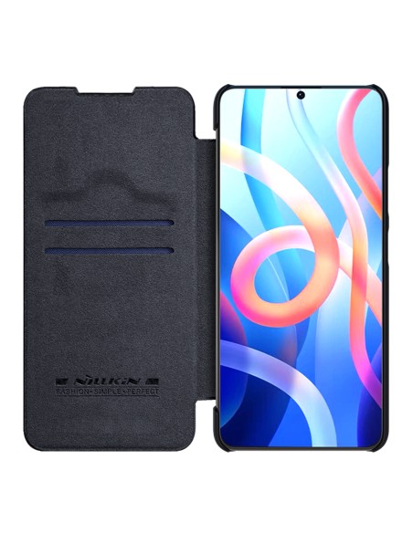Nillkin Qin Case Flip Case, skirtas Xiaomi Redmi Note 11T 5G / 11S 5G / 11 5G (Kinija) / Poco M4 Pro 5G – juodas Nillkin Qin Case Flip Case, skirtas Xiaomi Redmi Note 11T 5G / 11S 5G / 11 5G (Kinija) / Poco M4 Pro 5G – juodas