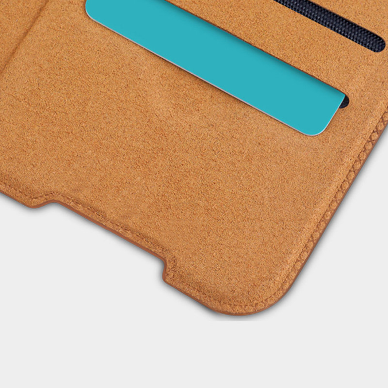 Nillkin Qin Case Flip Case, skirtas Xiaomi Redmi Note 11T 5G / 11S 5G / 11 5G (Kinija) / Poco M4 Pro 5G – juodas