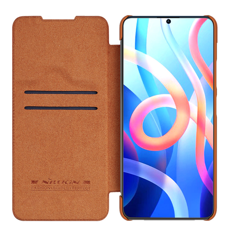 Nillkin Qin dėklas, skirtas Xiaomi Redmi Note 11T 5G / Note 11S 5G / Note 11 5G (Kinija) / Poco M4 Pro 5G fotoaparato ap...