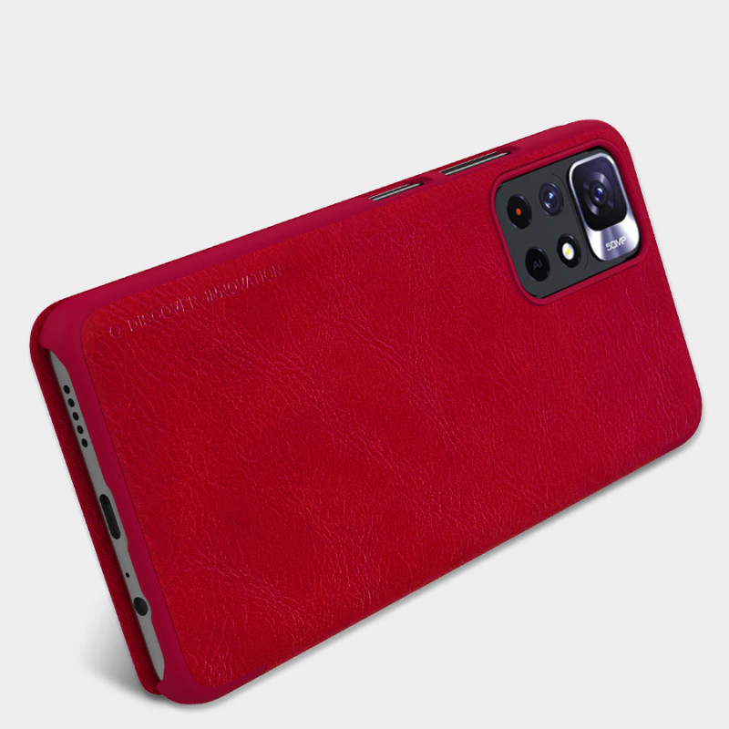Nillkin Qin dėklas, skirtas Xiaomi Redmi Note 11T 5G / Note 11S 5G / Note 11 5G (Kinija) / Poco M4 Pro 5G fotoaparato ap...