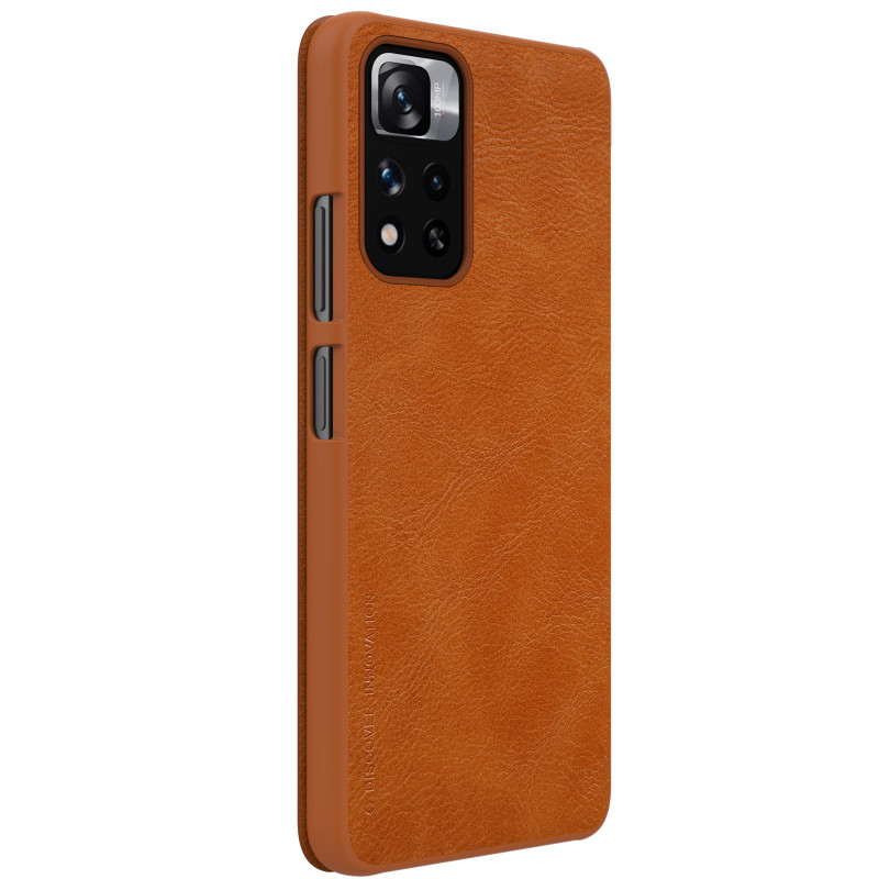 Nillkin Qin Case Case Xiaomi Redmi Note 11 Pro+ (Kinija) / Redmi Note 11 Pro (Kinija) / Mi11i HyperCharge Camera Protect...
