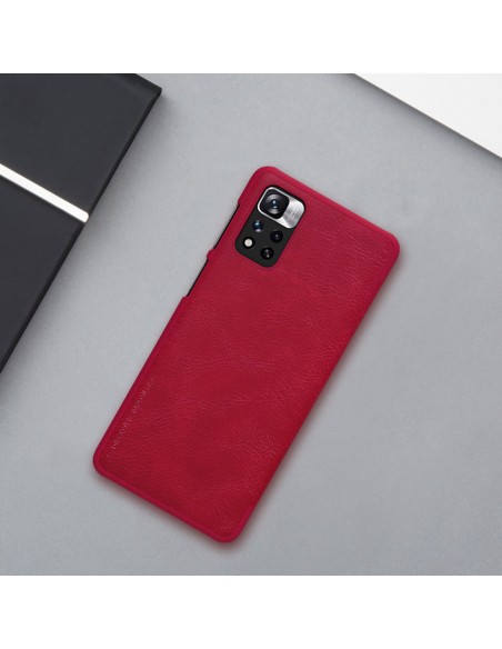 Nillkin Qin Case Case Xiaomi Redmi Note 11 Pro+ (Kinija) / Redmi Note 11 Pro (Kinija) / Mi11i HyperCharge Camera Protect...