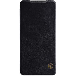 Nillkin Qin dėklas, skirtas Samsung Galaxy A33 5G fotoaparato apsaugai, dėklo dėklas, atverčiamas dėklas, juodas
