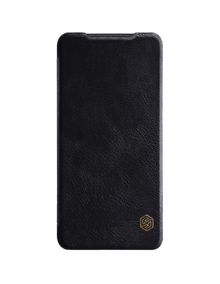 Nillkin Qin dėklas, skirtas Samsung Galaxy A33 5G fotoaparato apsaugai, dėklo dėklas, atverčiamas dėklas, juodas