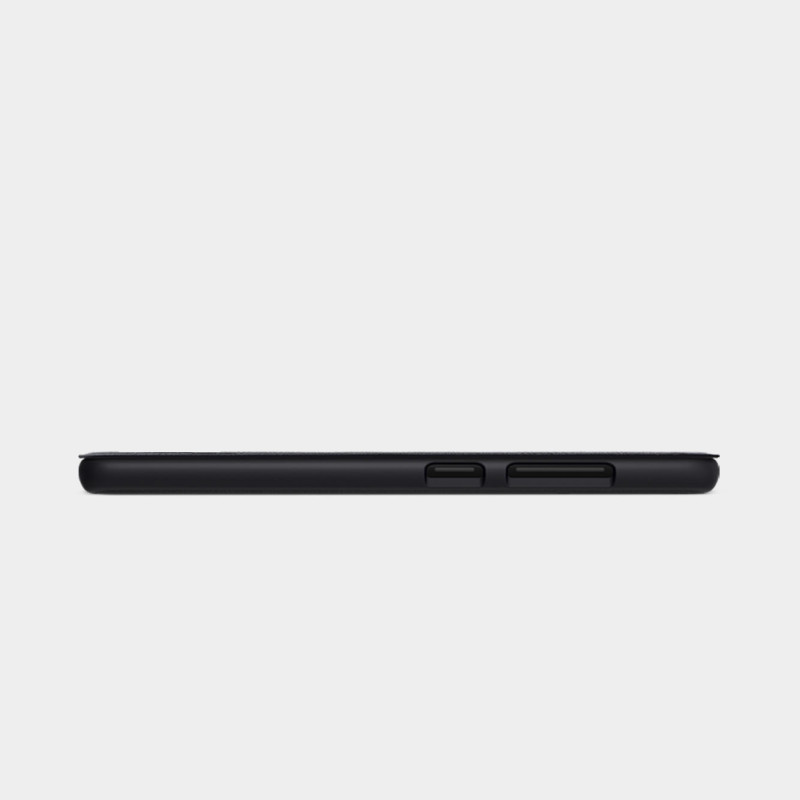 Nillkin Qin dėklas, skirtas Samsung Galaxy A33 5G fotoaparato apsaugai, dėklo dėklas, atverčiamas dėklas, juodas