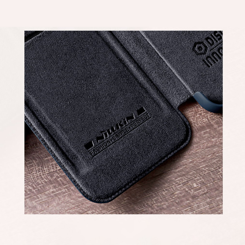 Nillkin Qin Leather Pro Case Dėklas, skirtas Samsung Galaxy S22+ (S22 Plus) Kamera Protector Dėklas Dėklas Flip Case Juo...