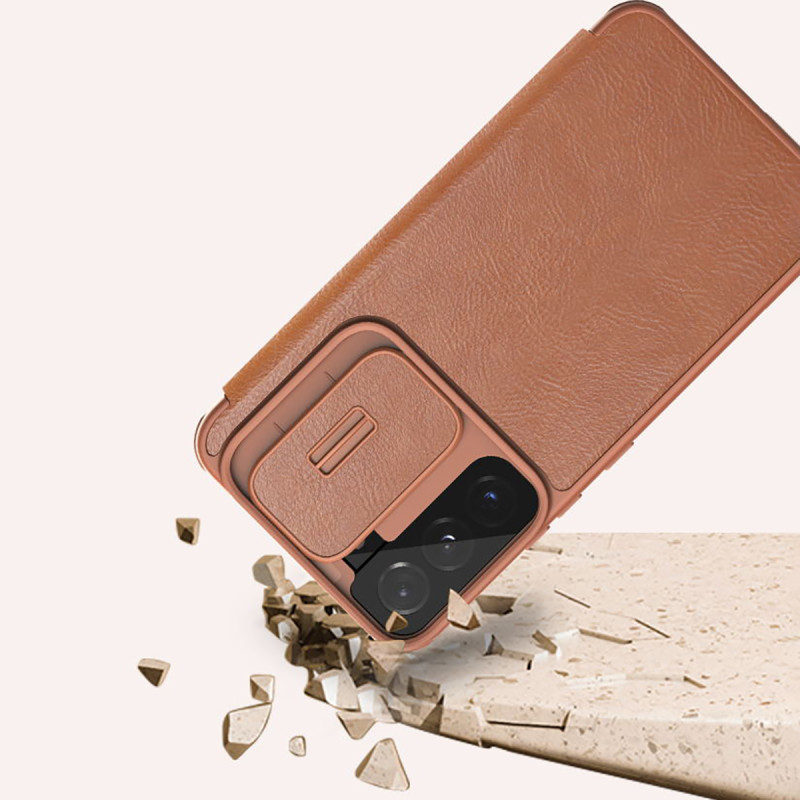 Nillkin Qin Leather Pro Case Dėklas, skirtas Samsung Galaxy S22+ (S22 Plus) Kamera Protector Dėklas Dėklas Flip Case Juo...