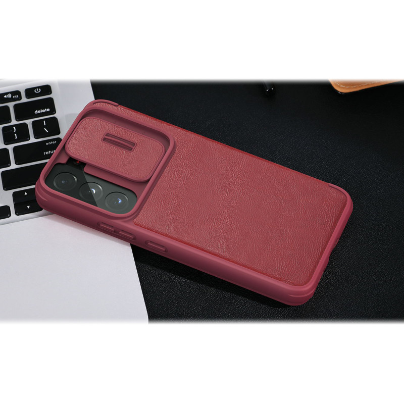 Nillkin Qin Leather Pro Case Dėklas, skirtas Samsung Galaxy S22+ (S22 Plus) Kamera Protector Dėklas Dėklas Flip Case Juo...