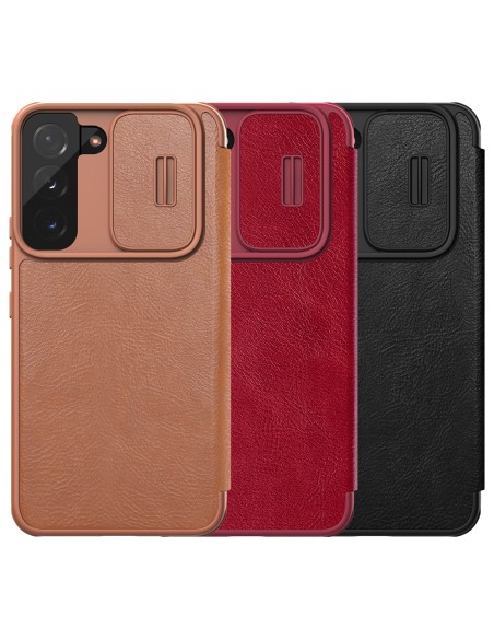 Nillkin Qin Leather Pro Case Dėklas, skirtas Samsung Galaxy S22+ (S22 Plus) Kamera Protector Dėklas Dėklas Flip Case Juo... Nillkin Qin Leather Pro Case Dėklas, skirtas Samsung Galaxy S22+ (S22 Plus) Kamera Protector Dėklas Dėklas Flip Case Juo...