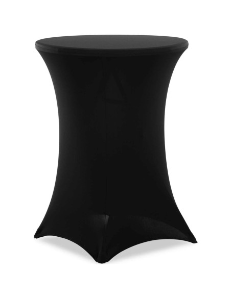Universalus elastingas užvalkalas baro stalui, sk. 80 cm juodos spalvos