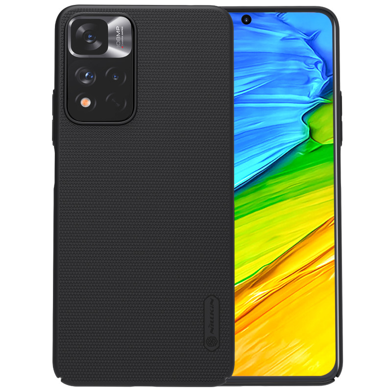 Nillkin Super Frosted Shield Pro patvarus dėklo dangtelis skirtas Xiaomi Redmi Note 11 Pro+ 5G juodas Nillkin Super Frosted Shield Pro patvarus dėklo dangtelis skirtas Xiaomi Redmi Note 11 Pro+ 5G juodas