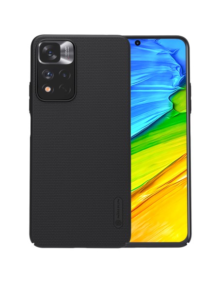 Nillkin Super Frosted Shield Pro patvarus dėklo dangtelis skirtas Xiaomi Redmi Note 11 Pro+ 5G juodas Nillkin Super Frosted Shield Pro patvarus dėklo dangtelis skirtas Xiaomi Redmi Note 11 Pro+ 5G juodas