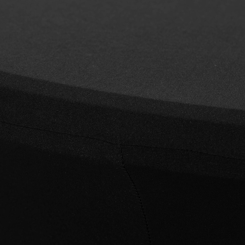 Universalus elastingas užvalkalas baro stalui, sk. 80 cm juodos spalvos