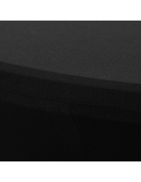Universalus elastingas užvalkalas baro stalui, sk. 80 cm juodos spalvos