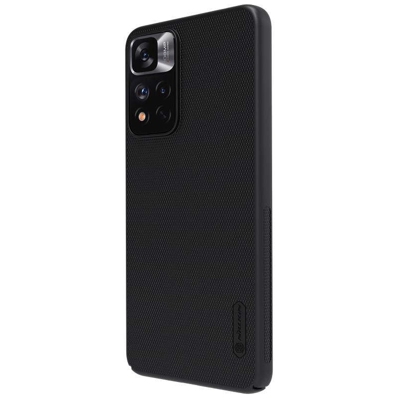 Nillkin Super Frosted Shield Pro patvarus dėklo dangtelis skirtas Xiaomi Redmi Note 11 Pro+ 5G juodas