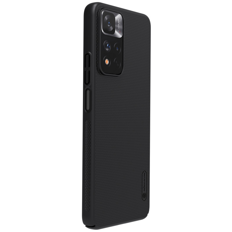 Nillkin Super Frosted Shield Pro patvarus dėklo dangtelis skirtas Xiaomi Redmi Note 11 Pro+ 5G juodas