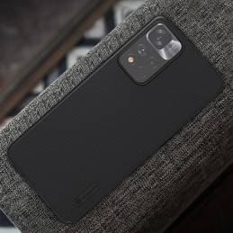 Nillkin Super Frosted Shield Pro patvarus dėklo dangtelis skirtas Xiaomi Redmi Note 11 Pro+ 5G juodas