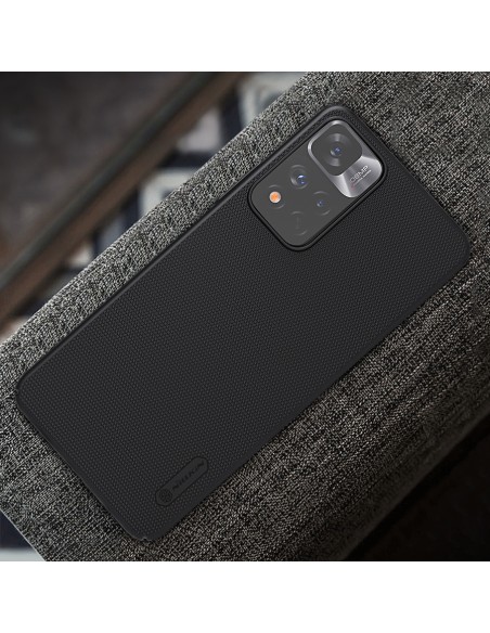 Nillkin Super Frosted Shield Pro patvarus dėklo dangtelis skirtas Xiaomi Redmi Note 11 Pro+ 5G juodas Nillkin Super Frosted Shield Pro patvarus dėklo dangtelis skirtas Xiaomi Redmi Note 11 Pro+ 5G juodas