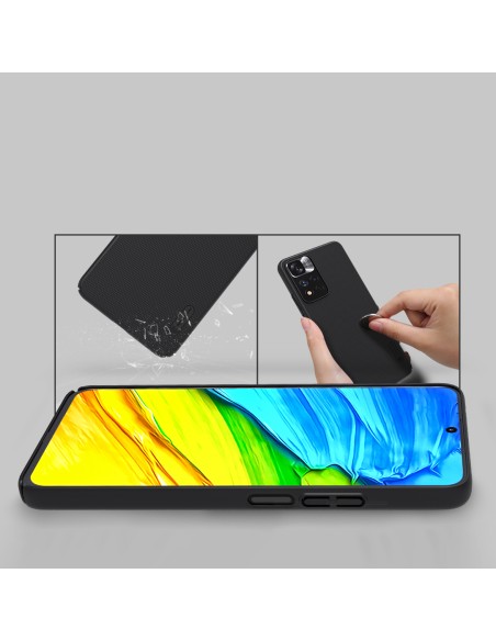 Nillkin Super Frosted Shield Pro patvarus dėklo dangtelis skirtas Xiaomi Redmi Note 11 Pro+ 5G juodas Nillkin Super Frosted Shield Pro patvarus dėklo dangtelis skirtas Xiaomi Redmi Note 11 Pro+ 5G juodas