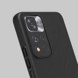 Nillkin Super Frosted Shield Pro patvarus dėklo dangtelis skirtas Xiaomi Redmi Note 11 Pro+ 5G juodas