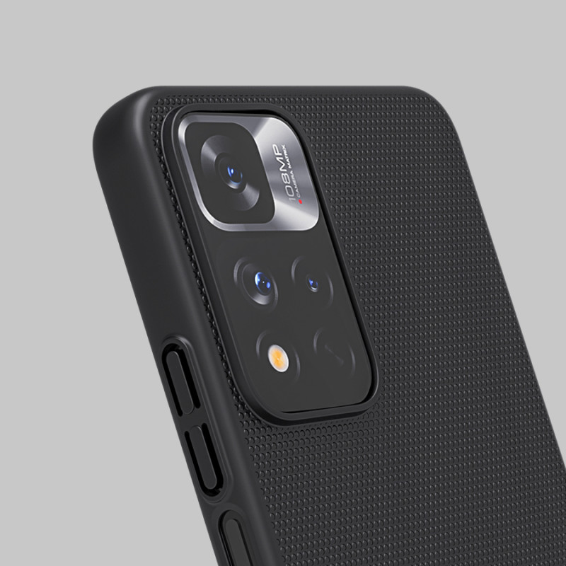 Nillkin Super Frosted Shield Pro patvarus dėklo dangtelis skirtas Xiaomi Redmi Note 11 Pro+ 5G juodas
