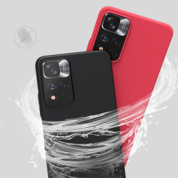 Nillkin Super Frosted Shield Pro patvarus dėklo dangtelis skirtas Xiaomi Redmi Note 11 Pro+ 5G juodas