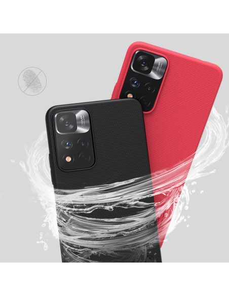 Nillkin Super Frosted Shield Pro patvarus dėklo dangtelis skirtas Xiaomi Redmi Note 11 Pro+ 5G juodas Nillkin Super Frosted Shield Pro patvarus dėklo dangtelis skirtas Xiaomi Redmi Note 11 Pro+ 5G juodas