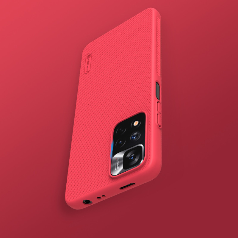 Nillkin Super Frosted Shield Pro patvarus dėklo dangtelis skirtas Xiaomi Redmi Note 11 Pro+ 5G juodas