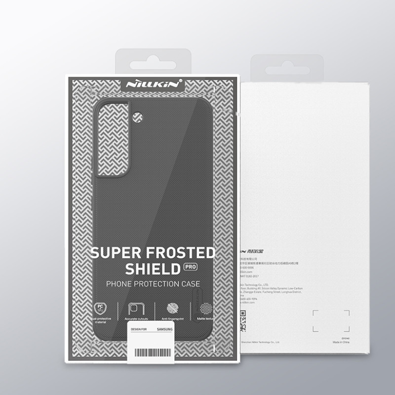 Nillkin Super Frosted Shield Pro patvarus dėklo dangtelis, skirtas Samsung Galaxy S22+ (S22 Plus) raudonas