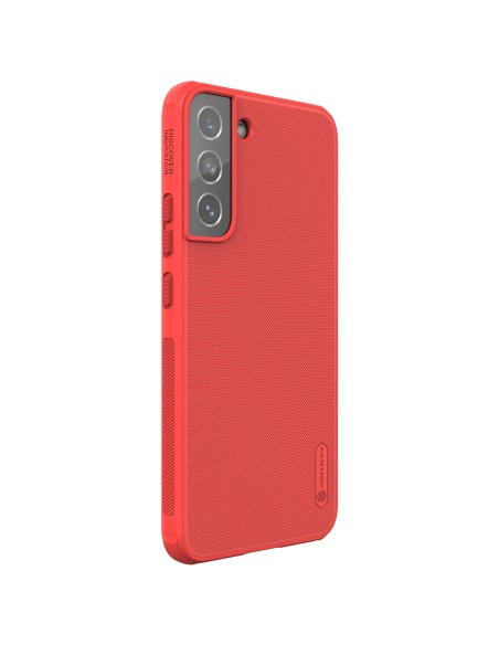 Nillkin Super Frosted Shield Pro patvarus dėklo dangtelis, skirtas Samsung Galaxy S22+ (S22 Plus) raudonas