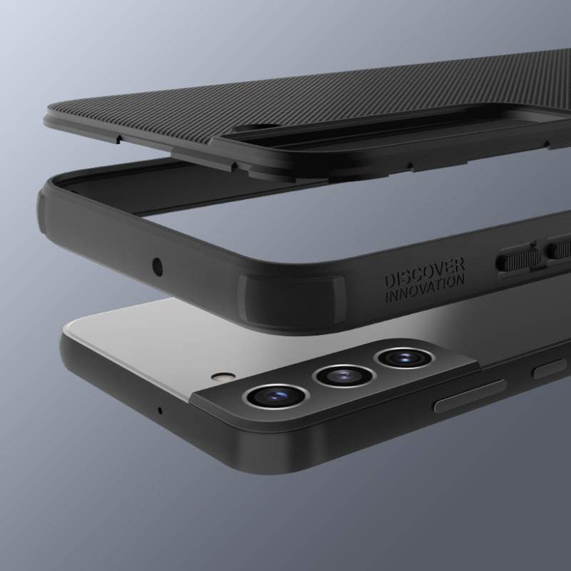 Nillkin Super Frosted Shield Pro patvarus dėklo dangtelis, skirtas Samsung Galaxy S22+ (S22 Plus) raudonas