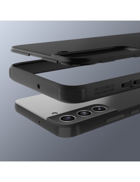 Nillkin Super Frosted Shield Pro patvarus dėklo dangtelis, skirtas Samsung Galaxy S22+ (S22 Plus) raudonas