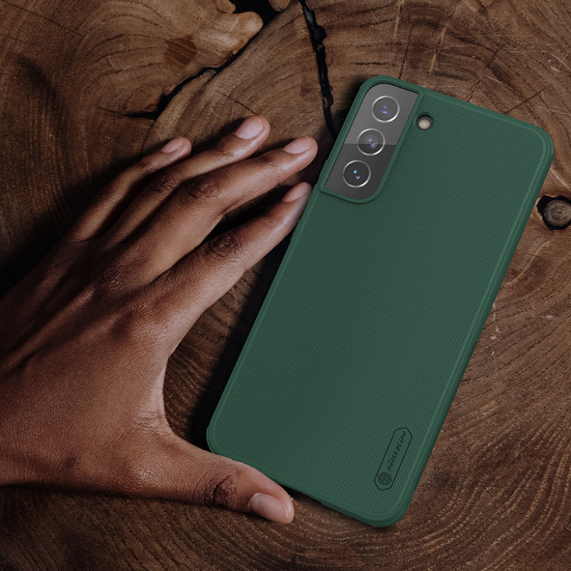 Nillkin Super Frosted Shield Pro patvarus dėklo dangtelis, skirtas Samsung Galaxy S22+ (S22 Plus) raudonas