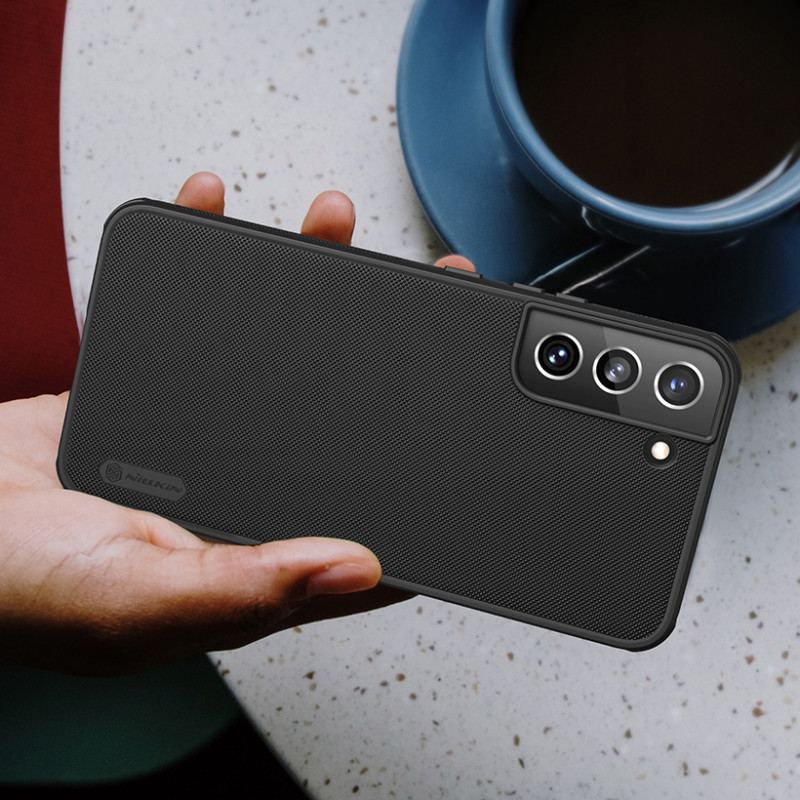 Nillkin Super Frosted Shield Pro patvarus dėklo dangtelis, skirtas Samsung Galaxy S22+ (S22 Plus) raudonas