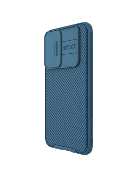 Nillkin CamShield Pro Case Armored Case Cover kameros apsauga, skirta Samsung Galaxy S22+ (S22 Plus) mėlyna