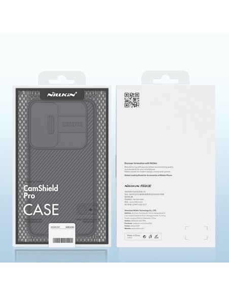 Nillkin CamShield Pro Case Armored Case Cover kameros apsauga, skirta Samsung Galaxy S22+ (S22 Plus) mėlyna