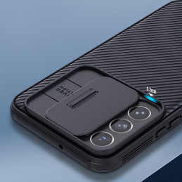 Nillkin CamShield Pro Case Armored Case Cover kameros apsauga, skirta Samsung Galaxy S22+ (S22 Plus) mėlyna